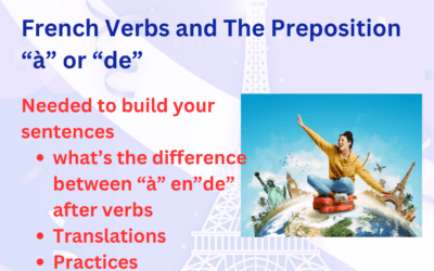French Verbs + The Preposition “à” or “de”